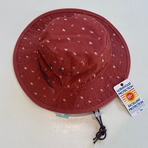 DOZER Kids Reversible Rust Wide Brim Sun Hat with UV Protection NWT